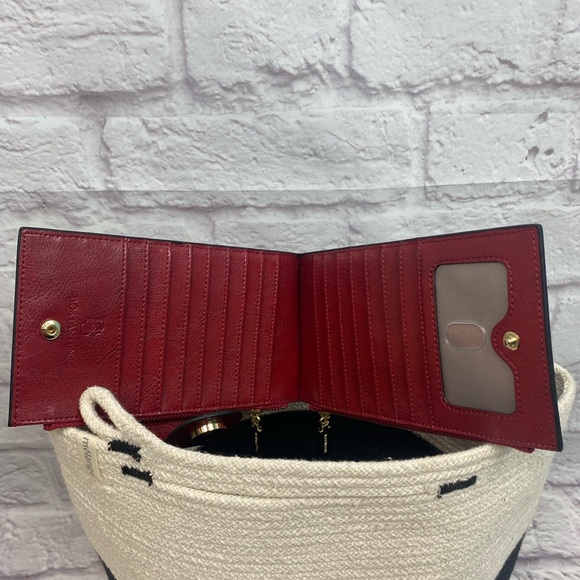 Bostanten Leather Red Wine Wallet and Card Holder New! - Picture 5 of 5